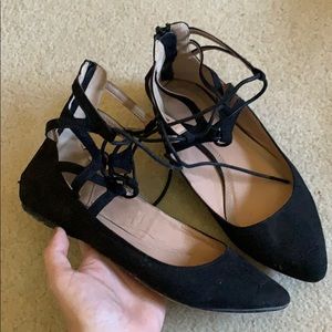 Lace up flats